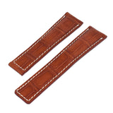 Bracelet crocodile 22/20 mm  pour la boucle déployante BREITLING et TAG Heuer