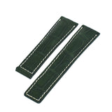 Bracelet crocodile 24/22 mm  pour la boucle déployante BREITLING et TAG Heuer