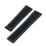 Bracelet crocodile 24/22 mm  pour la boucle déployante BREITLING et TAG Heuer