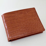 Portefeuille Cuir Crocodile 12x9 cm